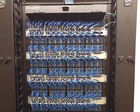 Network infrastructure in IDF/MDF room
